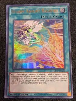 YuGiOh ! - Starry Knight Balefire GFTP-EN031 Ultra Rare 1st Edition Near Mint - Image 1