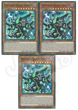 Yugioh Desperado Barrel Dragon 1st Ultra Rare Blue Green Purple NM - Free Holo - Image 1
