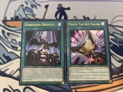 Yugioh Forbidden Droplet + Triple Tactics Thrust BLMM Near Mint - Image 1