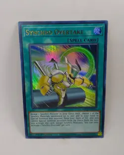 YU-GI-OH! Synchro Overtake. MP22-EN164. 1st Edition Ultra Rare Card. TCG Yugioh - Image 1