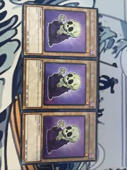 Yugioh Skull Servant x3 Secret Rare BLMM-EN002 Near Mint - Image 1