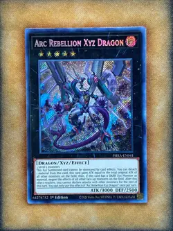 Yugioh Arc Rebellion Xyz Dragon PHRA-EN041 Secret Rare 1st Ed NM - Image 1
