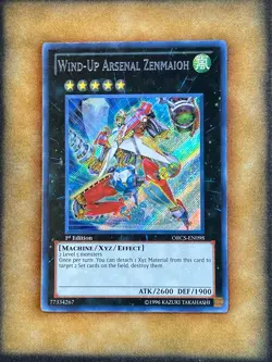 Yugioh Wind-Up Arsenal Zenmaioh ORCS-EN098 Secret Rare 1st Ed NM - Image 1
