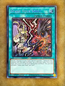 Yugioh Stake Your Soul! MP24-EN142 Secret Rare 1st Ed NM - Image 1