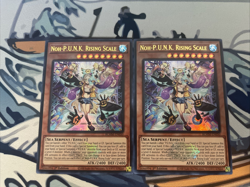 Yugioh Noh-P.U.N.K. Rising Scale x2 Ultra Rare BLMM-EN050 Near Mint - Image 1