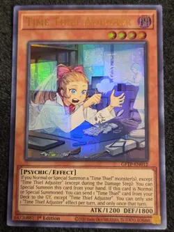 Yugioh Time Thief Adjuster GFTP-EN012 Ultra Rare 1st Ed NM - Image 1