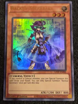 Backup Secretary - GFTP-EN088 - 1st Edition - Ultra Rare - Yugioh - Image 1