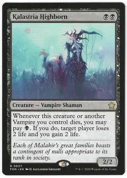 Magic the Gathering MTG - Foundations: Kalastria Highborn Rare Card #607 - Image 1
