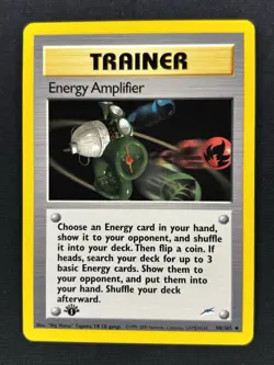 Energy Amplifier 1st Edition 98/105 - Neo Destiny WOTC Trainer Pokemon Card - LP - Image 1