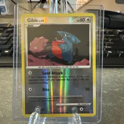 2009 Pokemon Card Gible 106/147 Platinum Supreme Victors Reverse Holo Common LP - Image 1