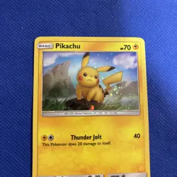 Pokemon Card Holo Pikachu SM183 Black Star Promo Sun & Moon NM - Image 3