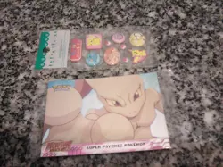 1999 Pokemon Holo Card SEALED Topps Blue Logo Movie Promo #0 Rare Mewtwo Foil - Image 1