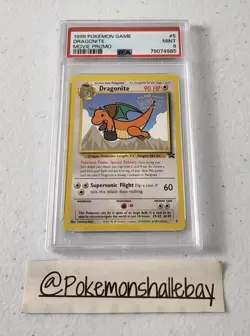 Dragonite #5 - 1999 Black Star Movie Promo *PSA 9 - MINT* Vintage Pokemon Card - Image 1