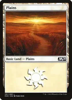 MTG Plains (261) [Core Set 2020] Lightly Played - Image 1