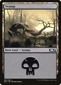 MTG Swamp (269) [Core Set 2020] Lightly Played Foil - Image 1