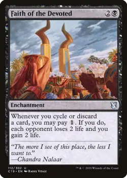 MTG Faith of the Devoted [Commander 2019] Near Mint - Image 1