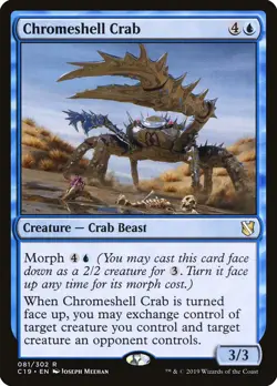 MTG Chromeshell Crab [Commander 2019] Near Mint - Image 1
