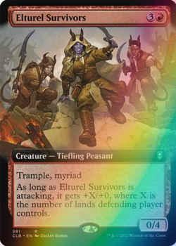 MTG - Elturel Survivors - Foil Extended Art - CLB 581 - Battle for Baldur's Gate - Image 1