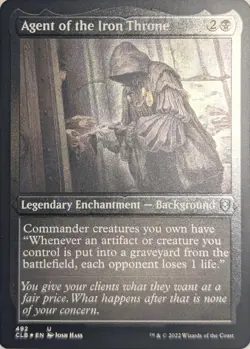 MTG - Agent of the Iron Throne - Foil Etched - CLB 492 Battle for Baldur's Gate - Image 1