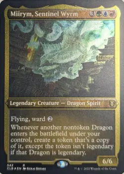 MTG - Miirym, Sentinel Wyrm - Foil Etched - CLB 542 - Battle for Baldur's Gate - Image 1