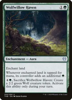 MTG Wolfwillow Haven [Theros Beyond Death] Lightly Played Foil - Image 1