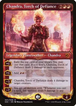 MTG Chandra, Torch of Defiance [Signature Spellbook: Chandra] Lightly Played Fo - Image 1