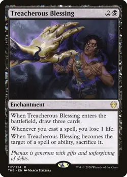 MTG Treacherous Blessing [Theros Beyond Death] Near Mint - Image 1