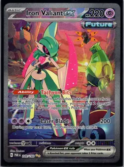 Pokemon Iron Valiant ex 249/182 Sv04: Paradox Rift LP - Image 1