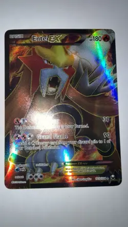 Entei EX - 103/108 - Pokemon Dark Explorers Black & White Full Art Rare Card NM - Image 1
