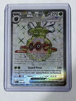 FORRETRESS EX 2024 POKEMON PALDEAN FATES SHINY ULTRA RARE 212/091 Q2714 - Image 1
