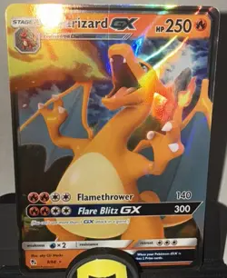 NM - Pokemon TCG - Charizard GX 9/68 Hidden Fates Holo - Image 1