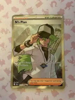 Pokemon Card Black Bolt White Flare N's Plan 163/086 Ultra Rare Pack Fresh NM/M - Image 1