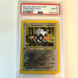 2001 Pokemon "Forretress" Holo 1st Edition Neo Discovery #2 NM-MT PSA 8 - Image 1
