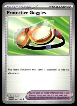PROTECTIVE GOGGLES - 164/165 - POKEMON 151 MEW-EN ENGLISH C/U SV - NM - Image 1