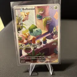 Pokemon TCG Bulbasaur 143/1422024 Stellar Crown Illustration Rare Near Mint - Image 1