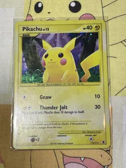 Pikachu 112/111 Rising Rivals Holo Lightly played See Pics Pokemon TCG - Image 1