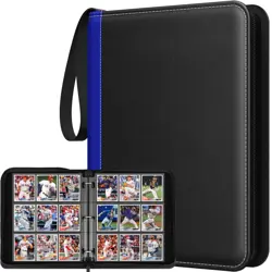 Trading Card Binder with Sleeves, 9 Pocket Trading Card Binder Premium 720 Doubl - Image 1