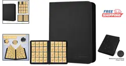 16 Pocket Trading Card Binder for 1000+ Cards - Stylish Black Design - Image 2