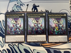 Yugioh Galaxy-Eyes Cipher Blade Dragon x3 Ultra Rare GFTP-EN059 Near Mint - Image 1