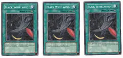 3x YUGIOH Black Whirlwind Raging Battle RGBT-EN051 Common 1st Edition NM - Image 1