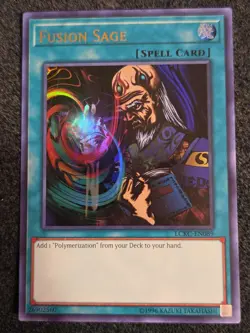 Yugioh Fusion Sage LCKC-EN089 Ultra Rare NM - Image 1