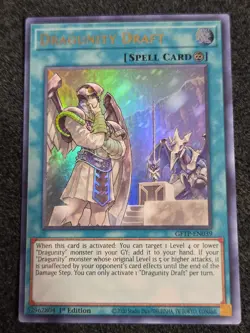 Yugioh Dragunity Draft GFTP-EN039 Ultra Rare 1st Ed NM - Image 1