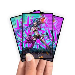 Jinx | Arcane Card Sleeves - LoL | Yugioh | MTG - Image 1
