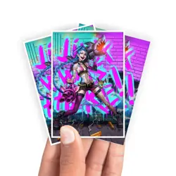 Jinx | Arcane Card Sleeves - LoL | Yugioh | MTG - Image 2