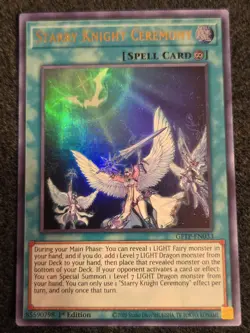 Yugioh Starry Knight Ceremony GFTP-EN033 Ultra Rare 1st Ed NM - Image 1