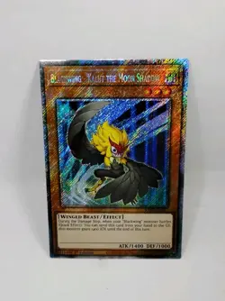 YU-GI-OH! Blackwing-Kalut the Moon Shadow RA03-EN217 1st Ed Platinum Secret Rare - Image 1