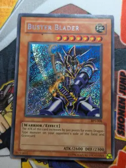 Buster Blader BPT-008 Secret Rare Yugioh TCG Card - Mod played - Image 1