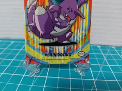 Topps Pokemon Nintendo Sticker Trading Card Nidoking Puzzle 2 of 10 Vintage - Image 2