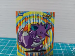 Topps Pokemon Nintendo Sticker Trading Card Nidoking Puzzle 2 of 10 Vintage - Image 3