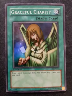 Graceful Charity SDP-040 Super Rare 1st Edition Yu-Gi-Oh! Magic Card NM - Image 1